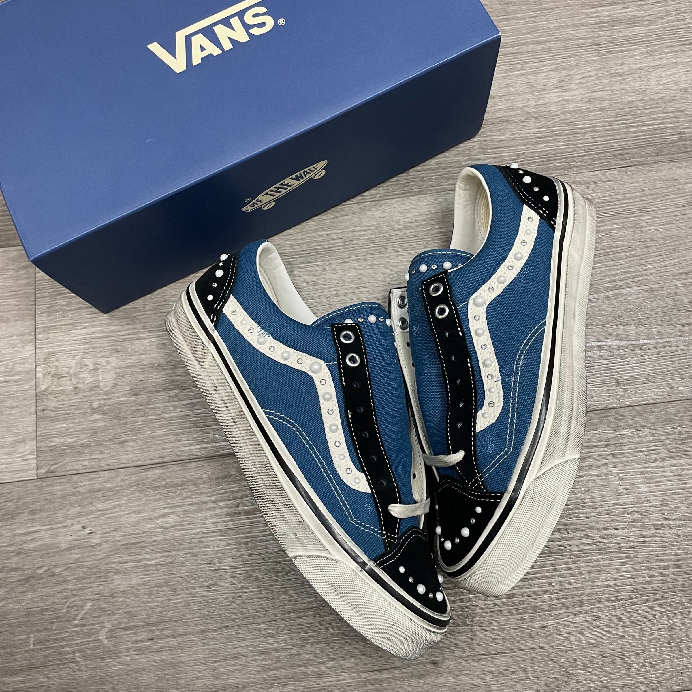 Vans LX Old Skool 36 Pearlized Navy Brand New Size 10 $320 