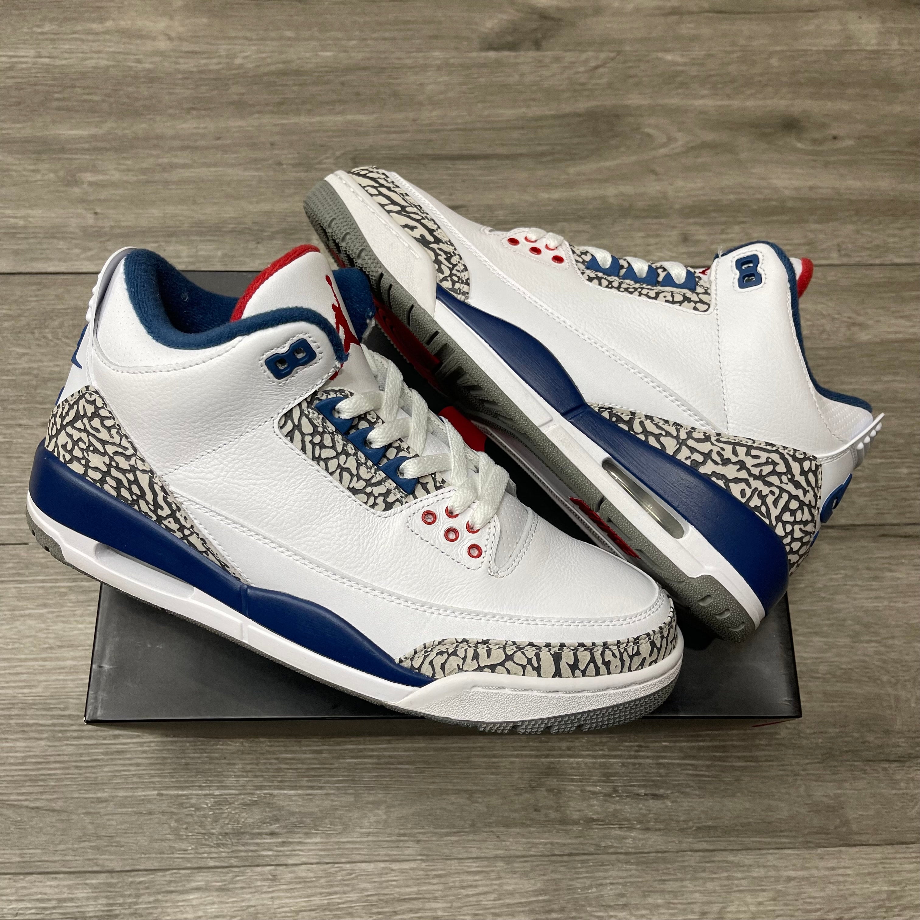 true blue 3s size 10