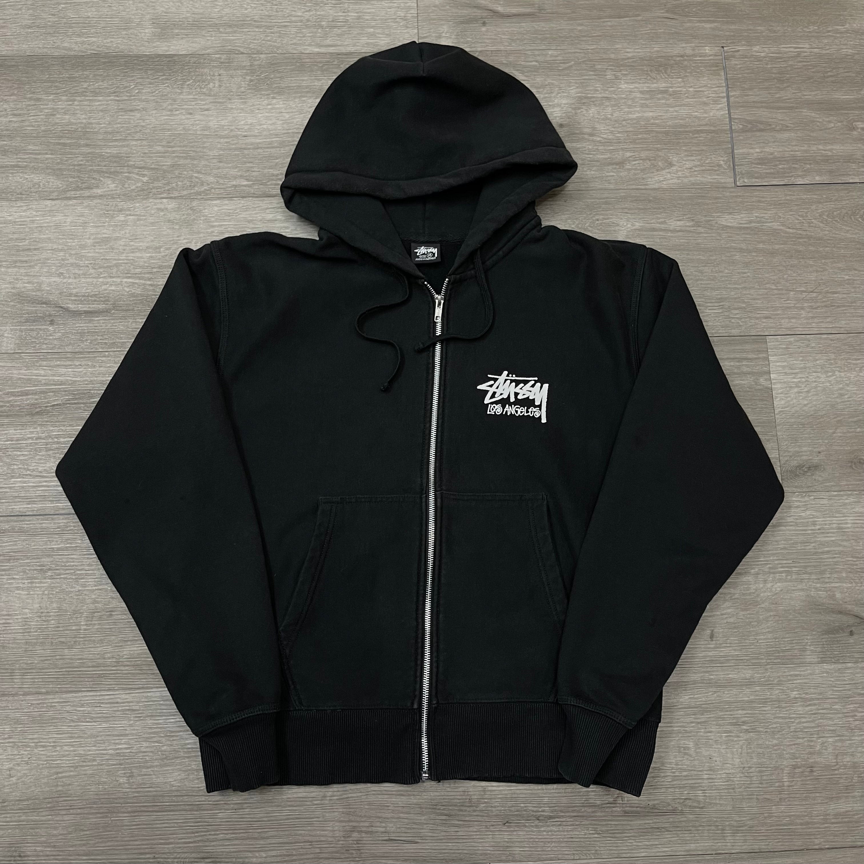 Stussy Los Angeles Zip Up Hoodie Size Medium (Fits S-M) $100