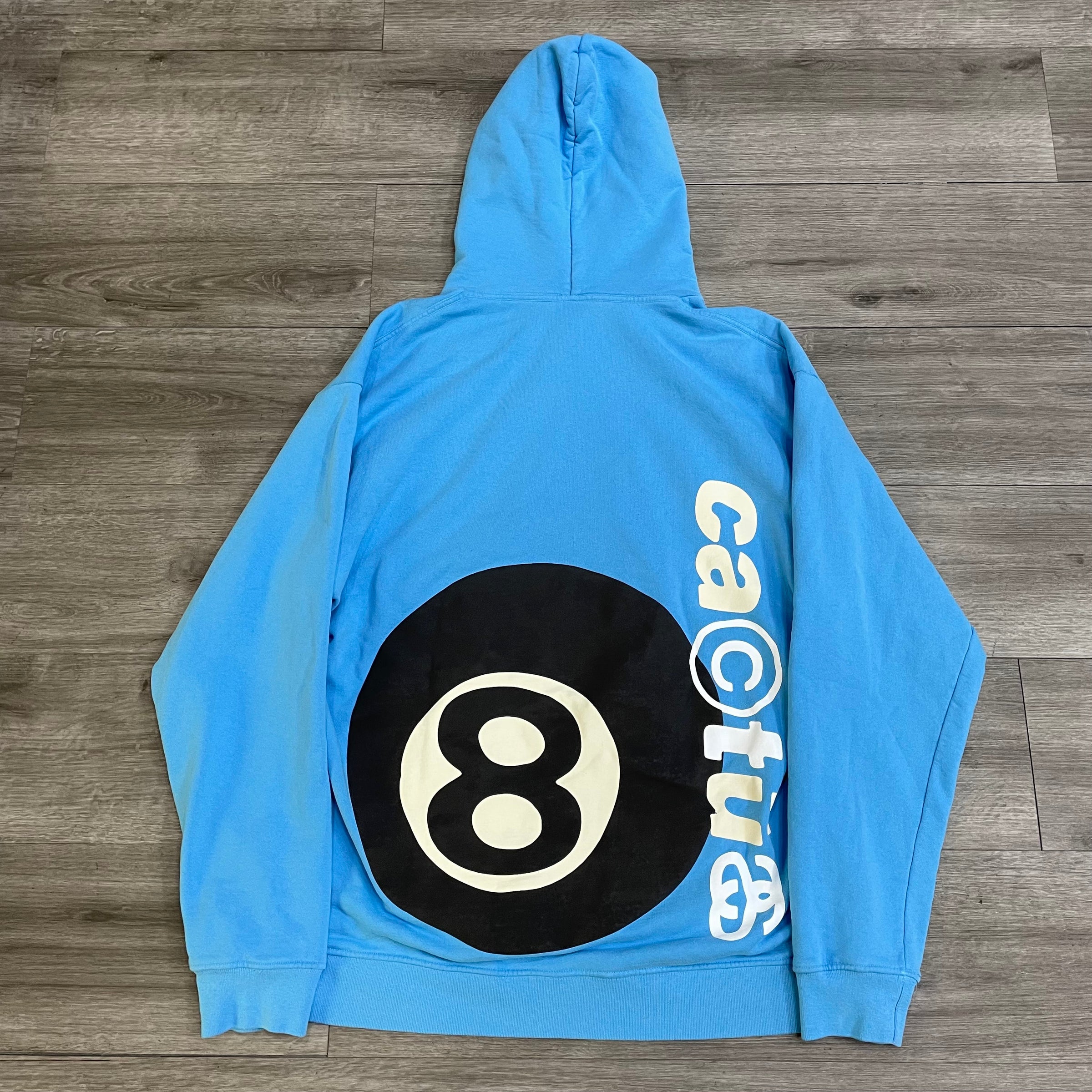 Stussy Cactus Plant Flea Market 8 Ball Pigment Dyed Hoodie Size