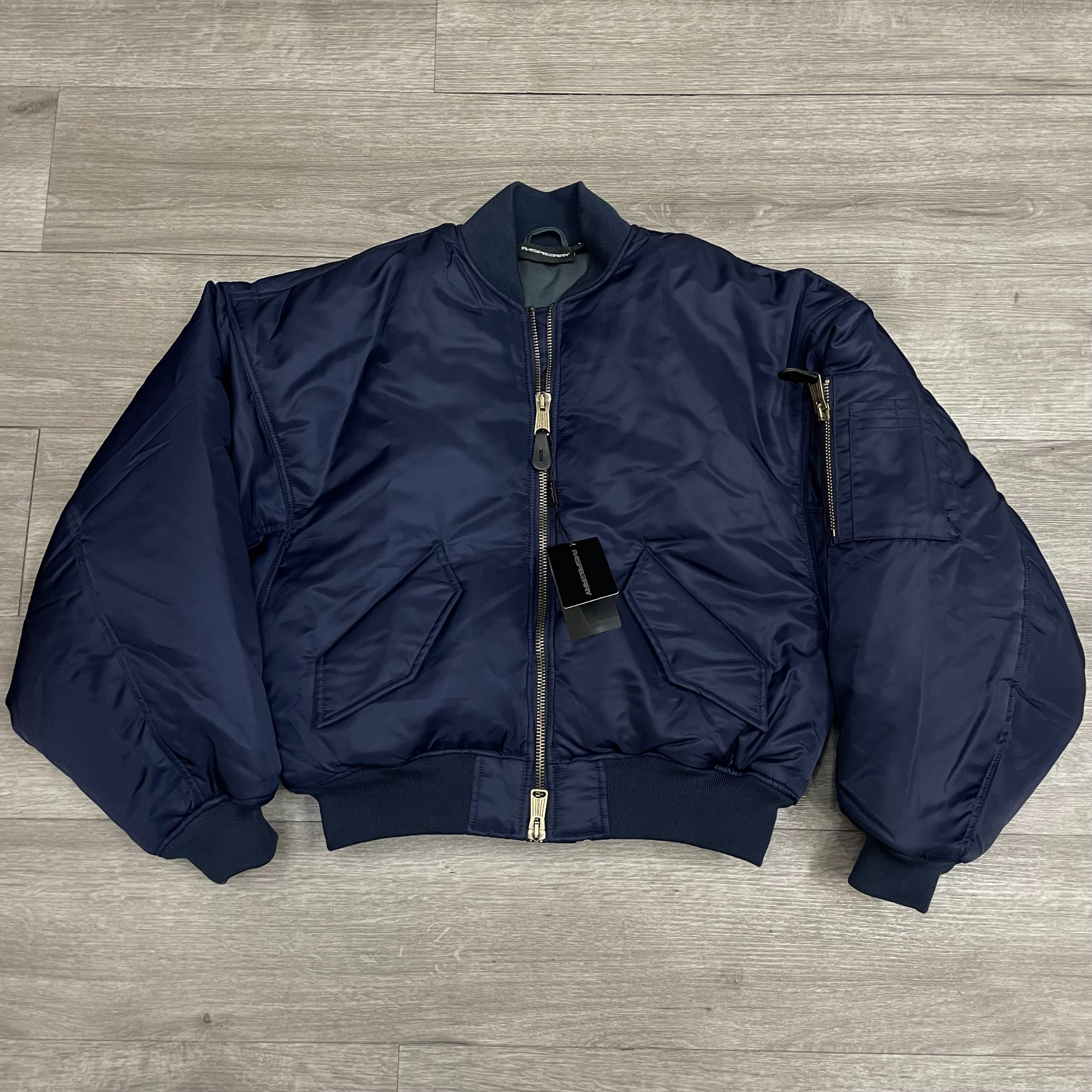 GV Gallery Raspberry Hills Navy Bomber Jacket Brand New Size Small