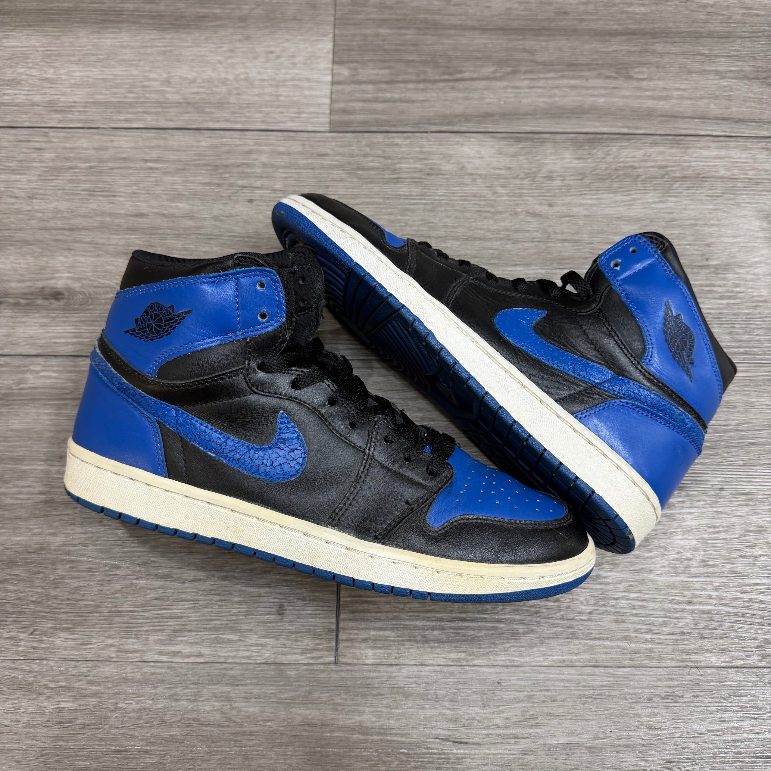 0 Jordan Air 1 Retro Nike - | Size Black Royal Bred High (2001
