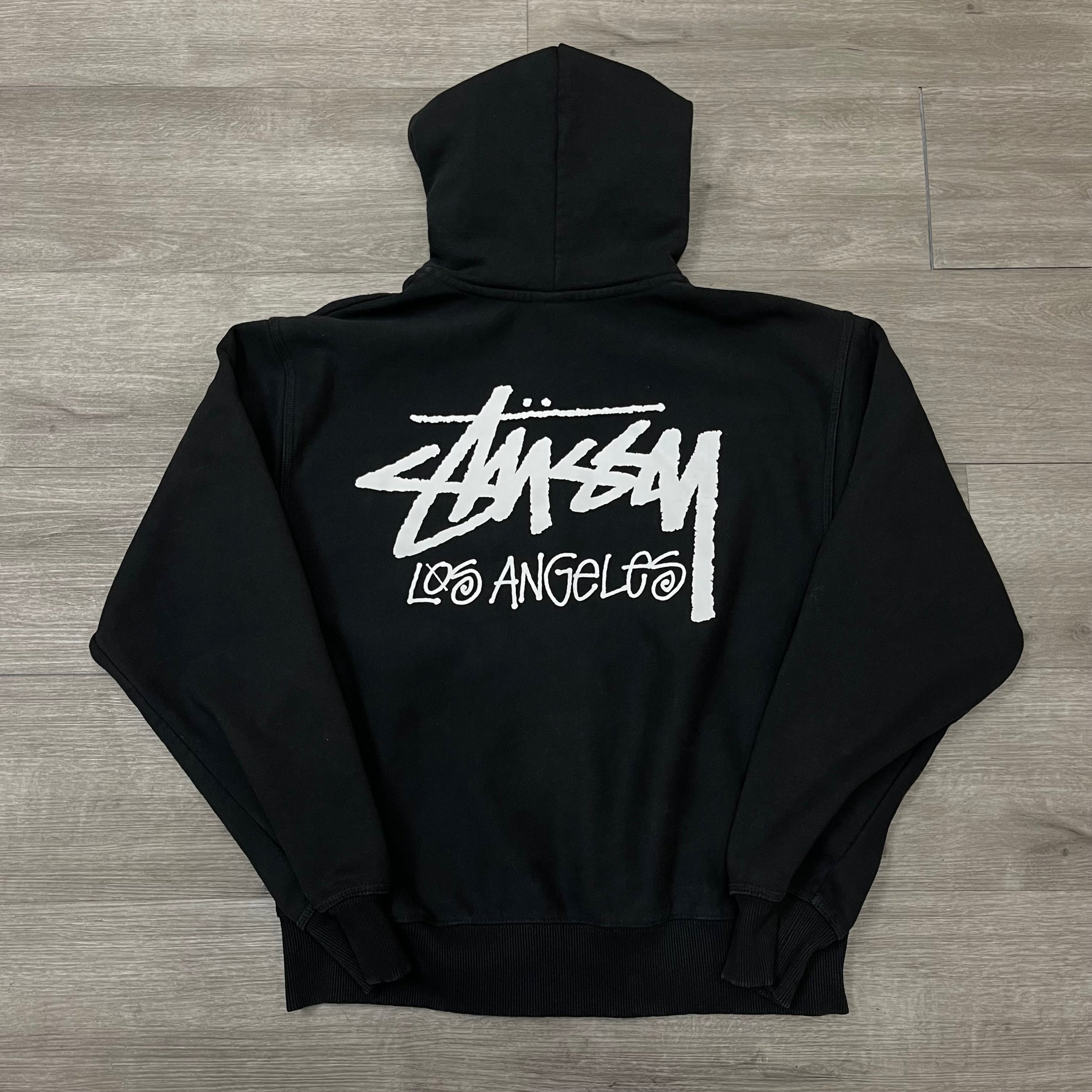 Stussy Los Angeles Zip Up Hoodie Size Medium (Fits S-M) $100