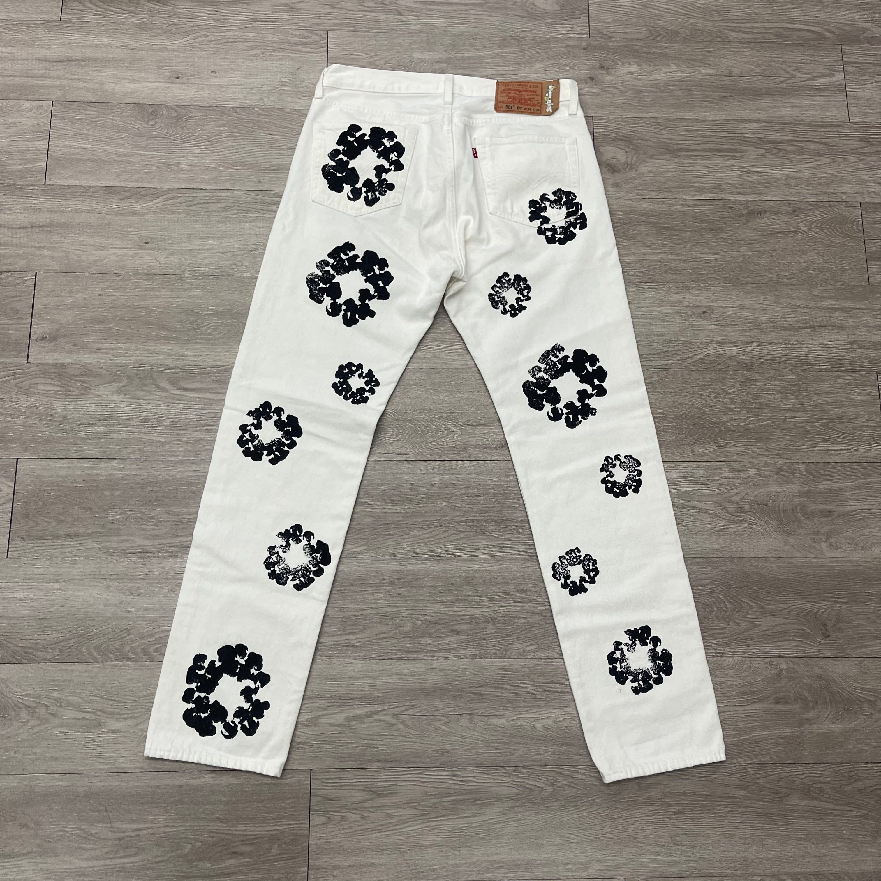 Denim Tears Jeans White/Black Size 34x34 $350 | Archived SF Denim Tears Jeans White/Black Size 34x34 $350 | Archived SF