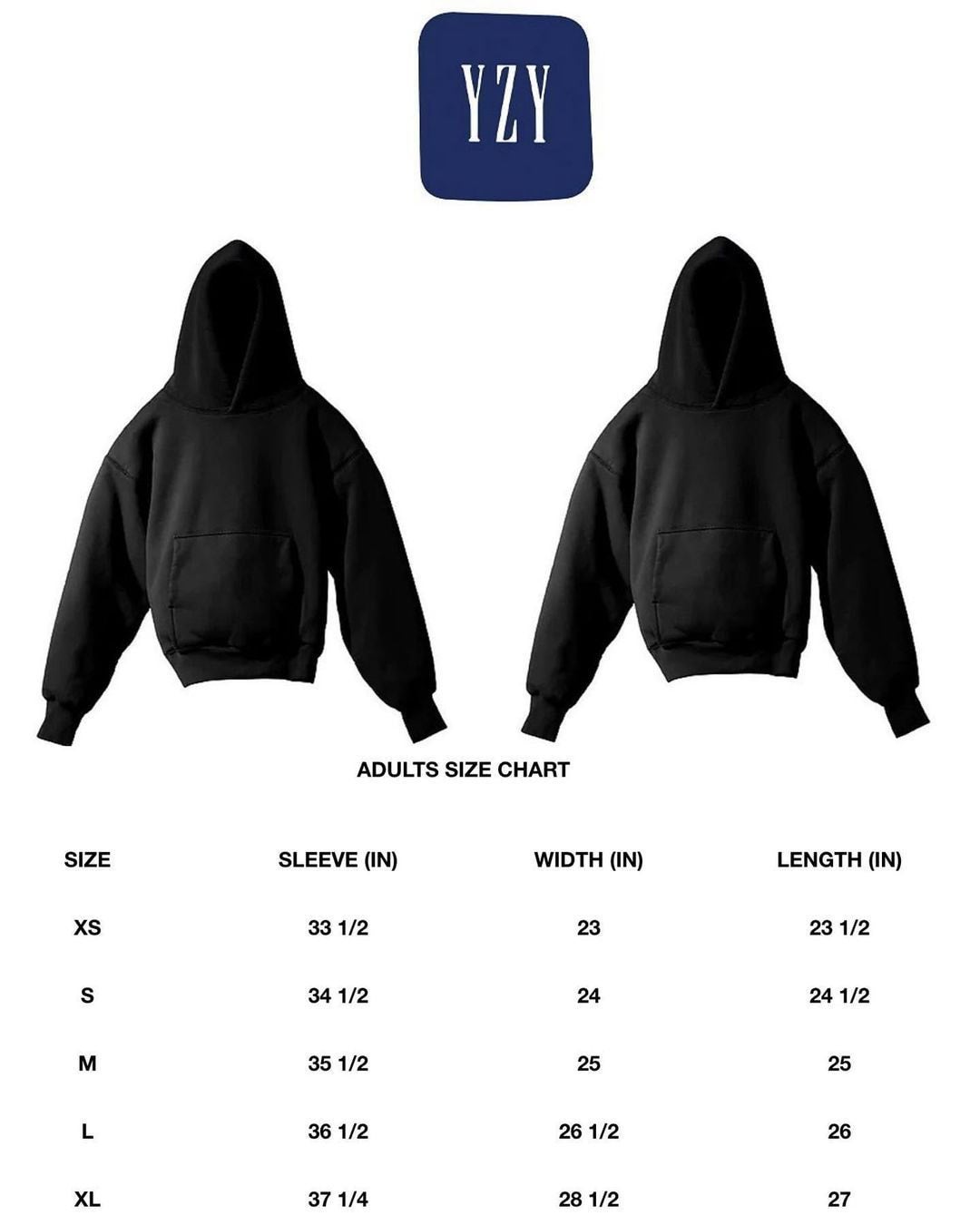 Hoodie Yeezy Clothing Size Guide Yeezy Gap Hoodie Brand New Size