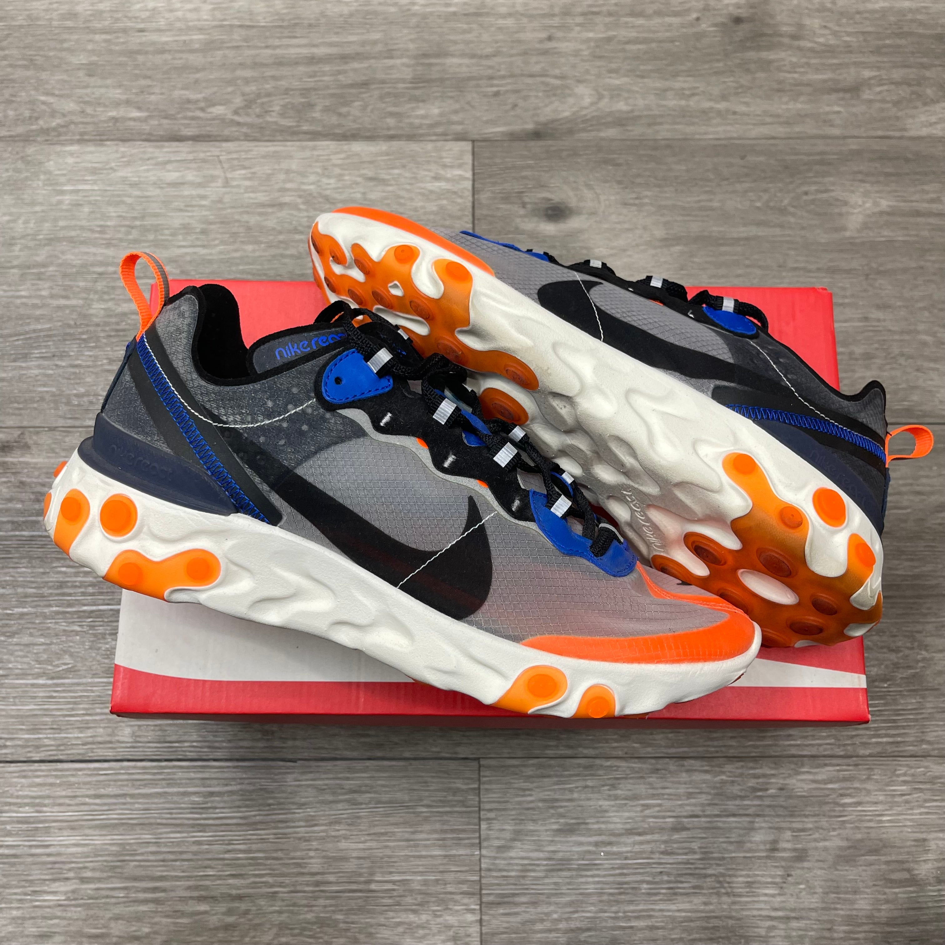 nike react element blue orange