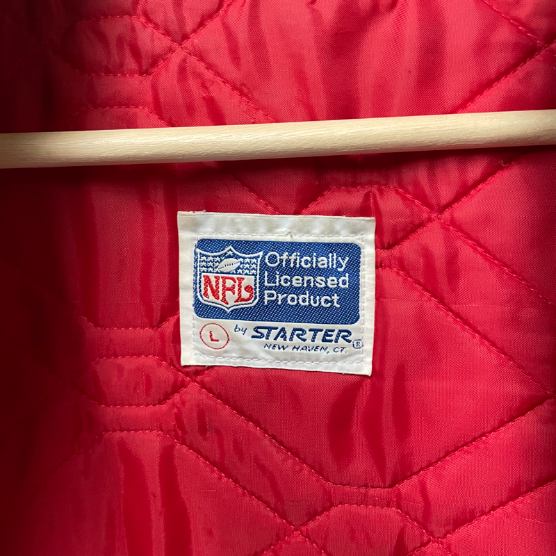 90's Starter 49ers Big Patch Vintage Satin Jacket Size Large (Fits M) $300