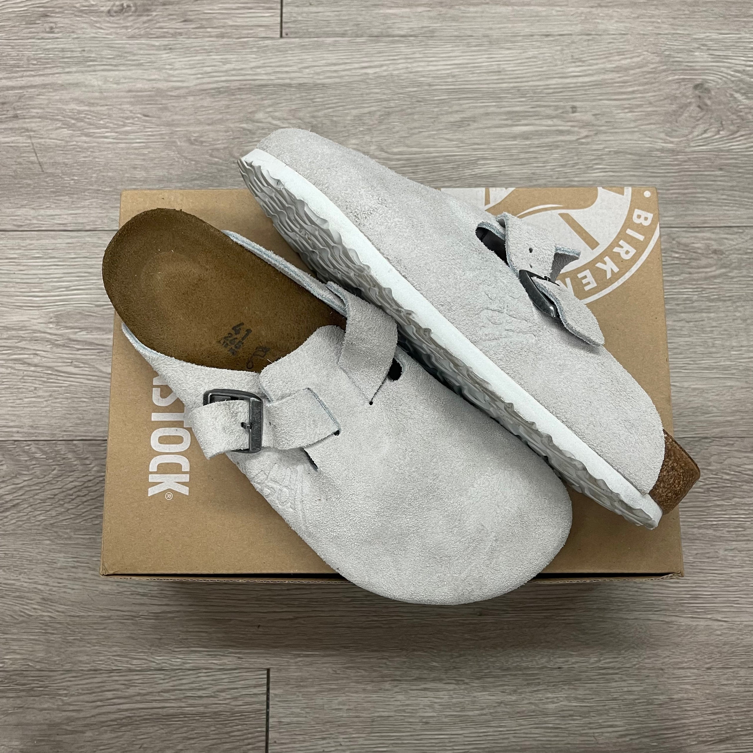 Stussy Birkenstock Bone Boston Size 41 (Fits 8.5-9) $350