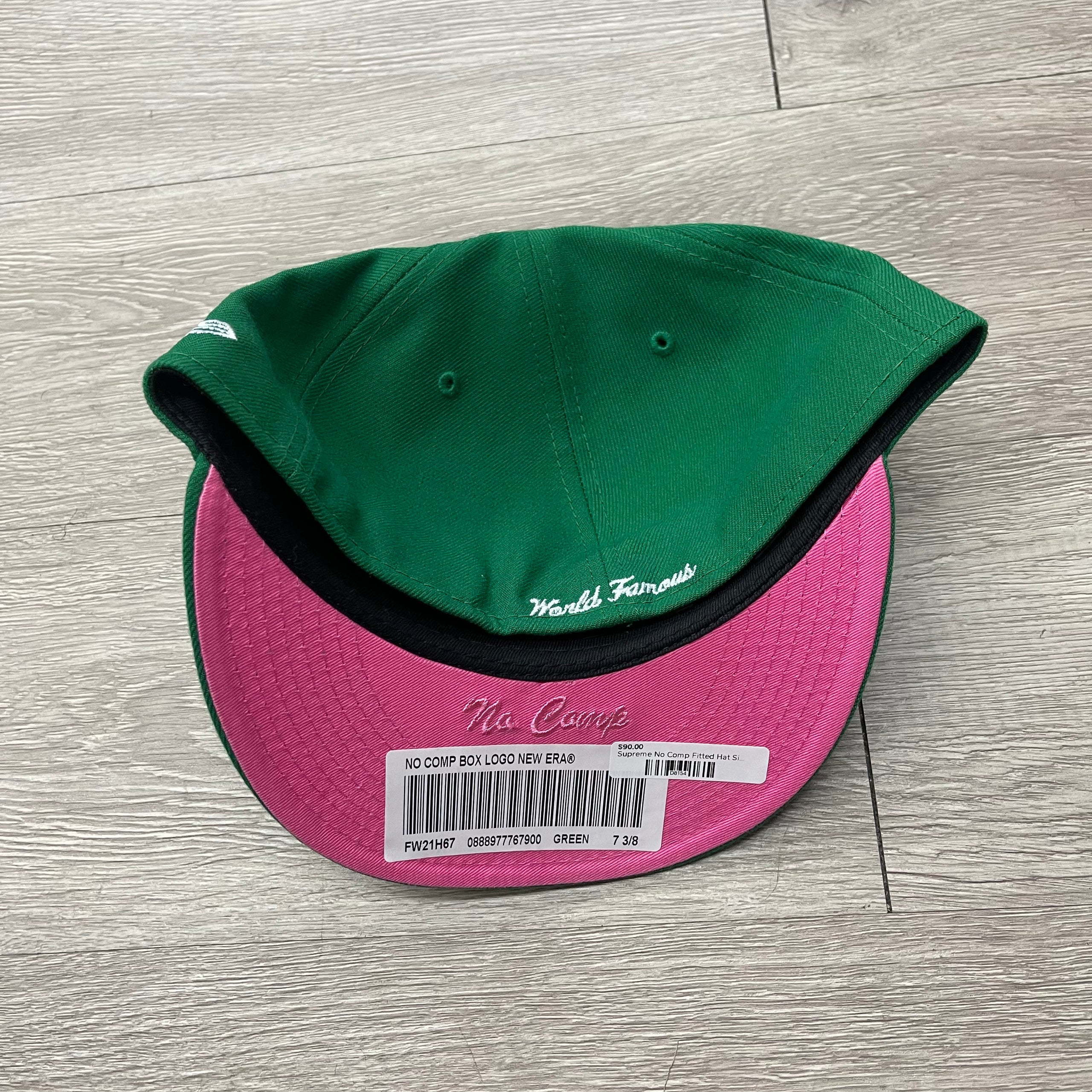 Supreme No Comp Box Logo New Era Green