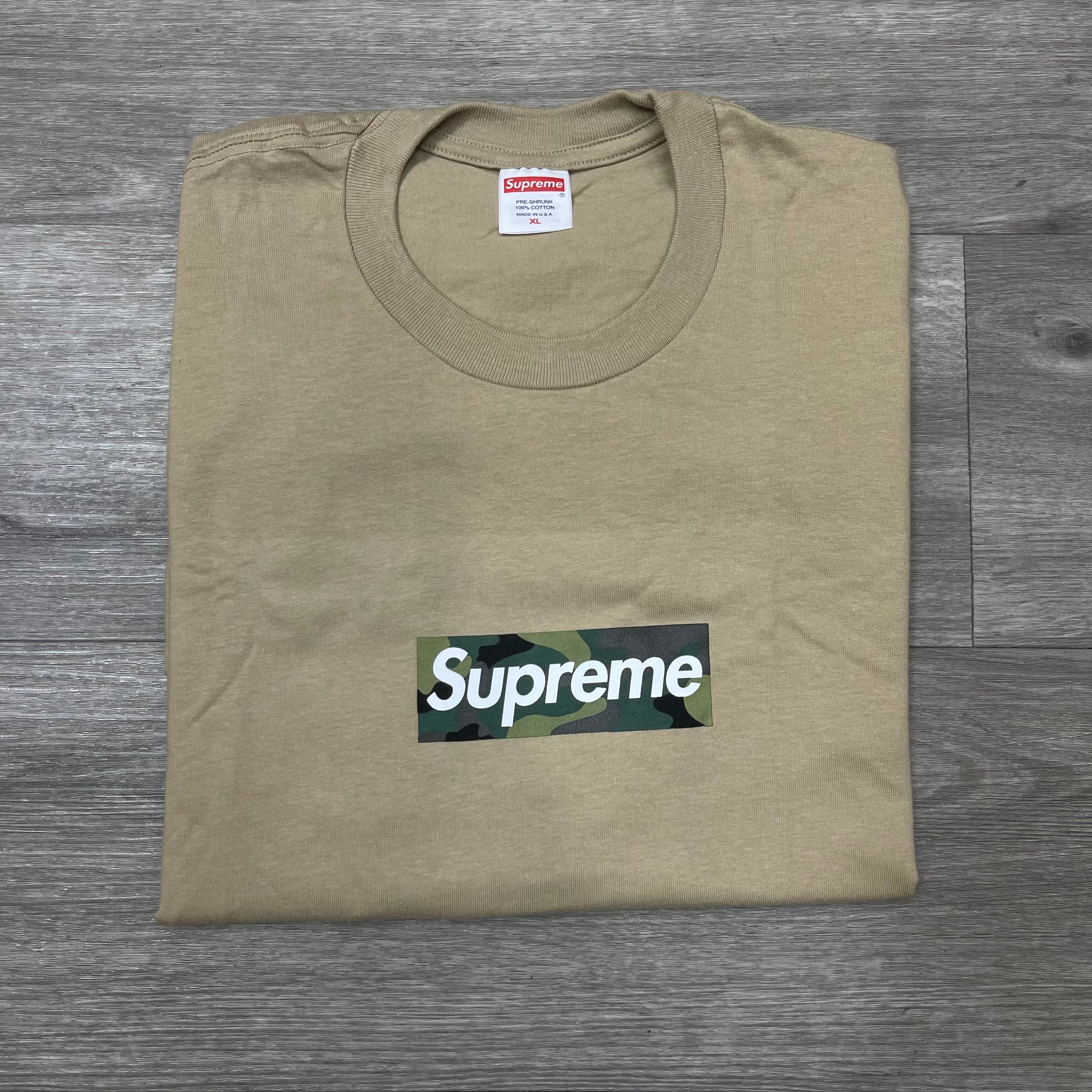 XL】Supreme Tonal box logo Tee Khaki カーキ