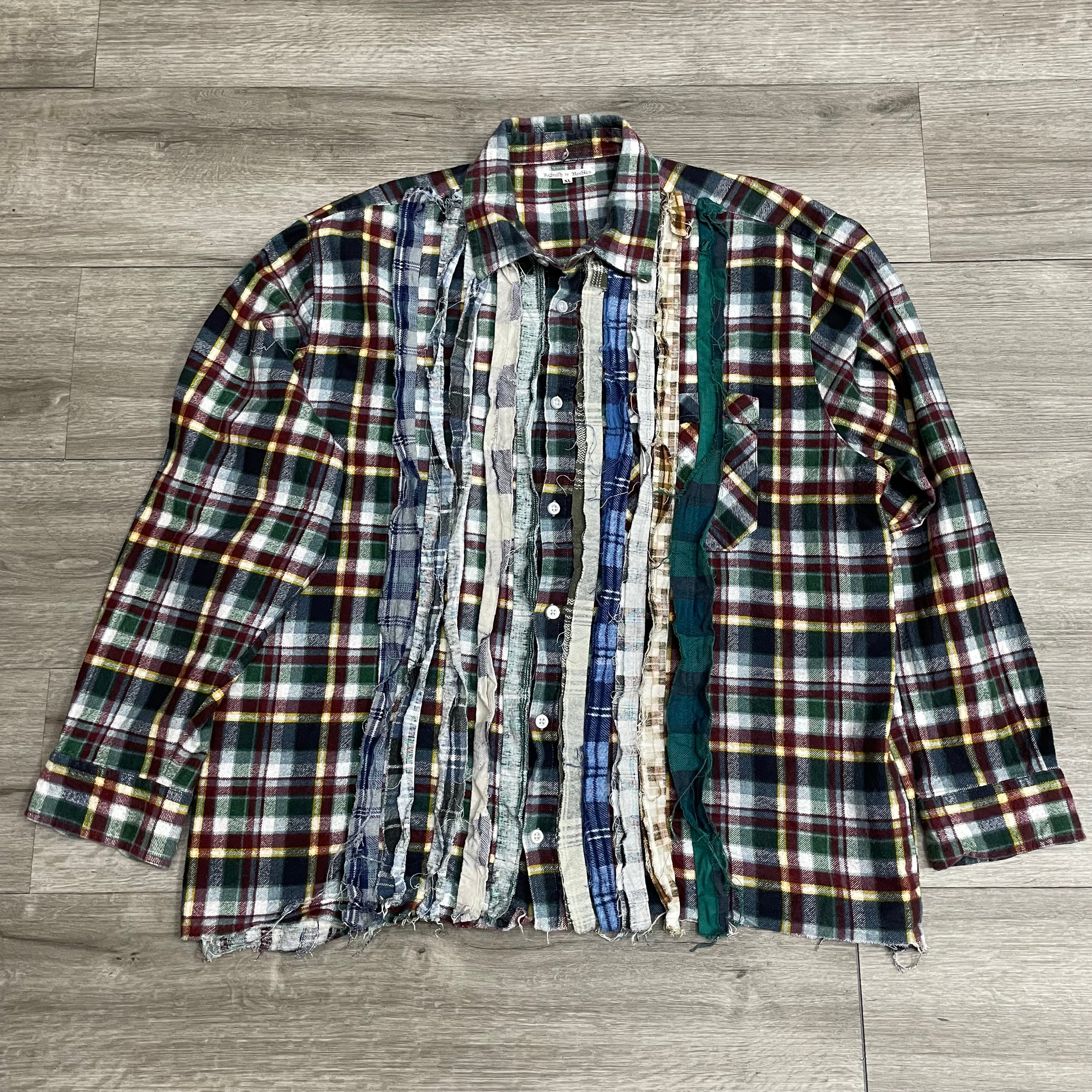 Needles Rebuild 7 Cuts Flannel Shirt Size XL (fits size large) $140