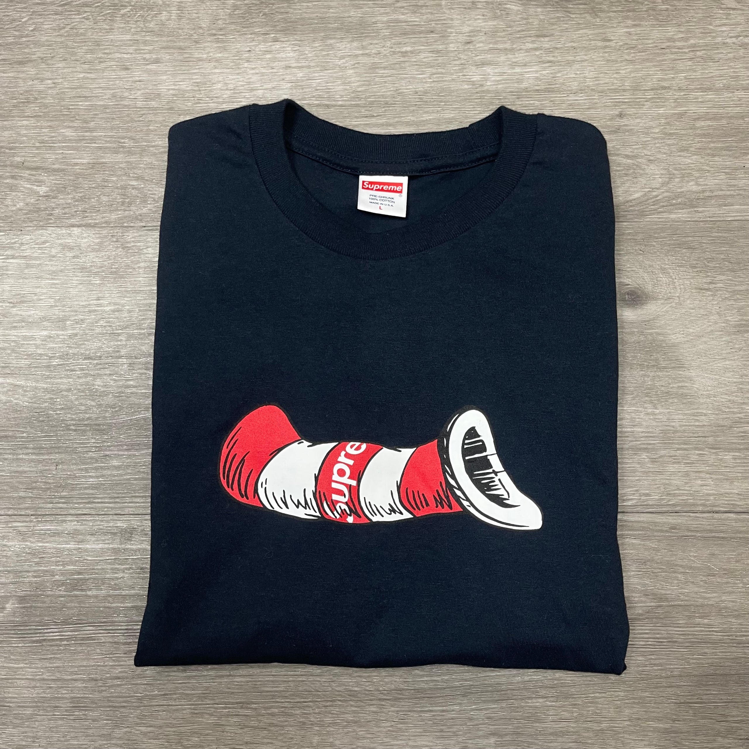 Supreme cat in the hat tee online