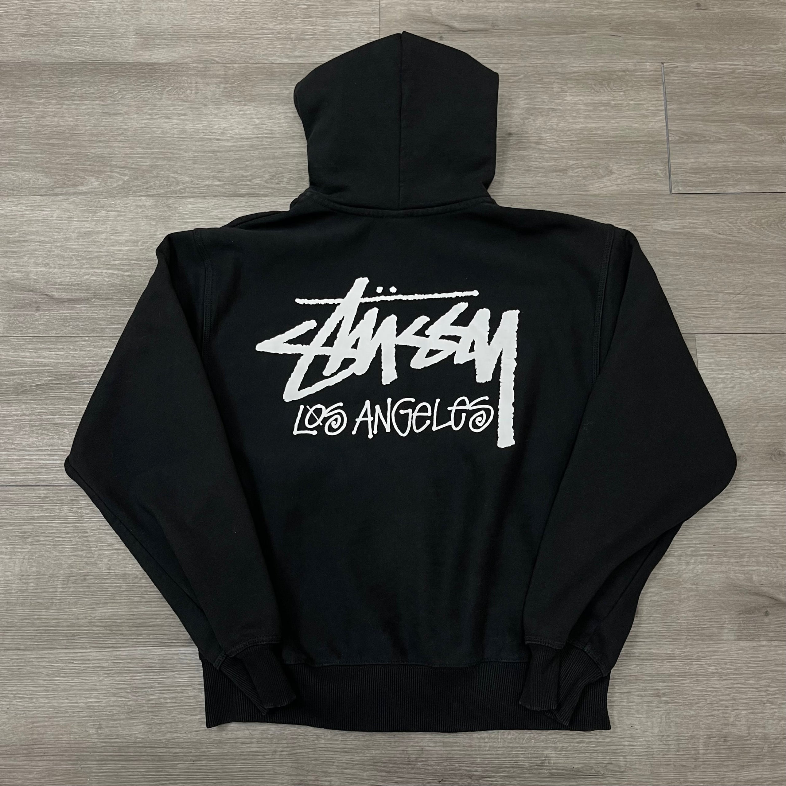 Black Stussy Los Angeles Hoodie outlet