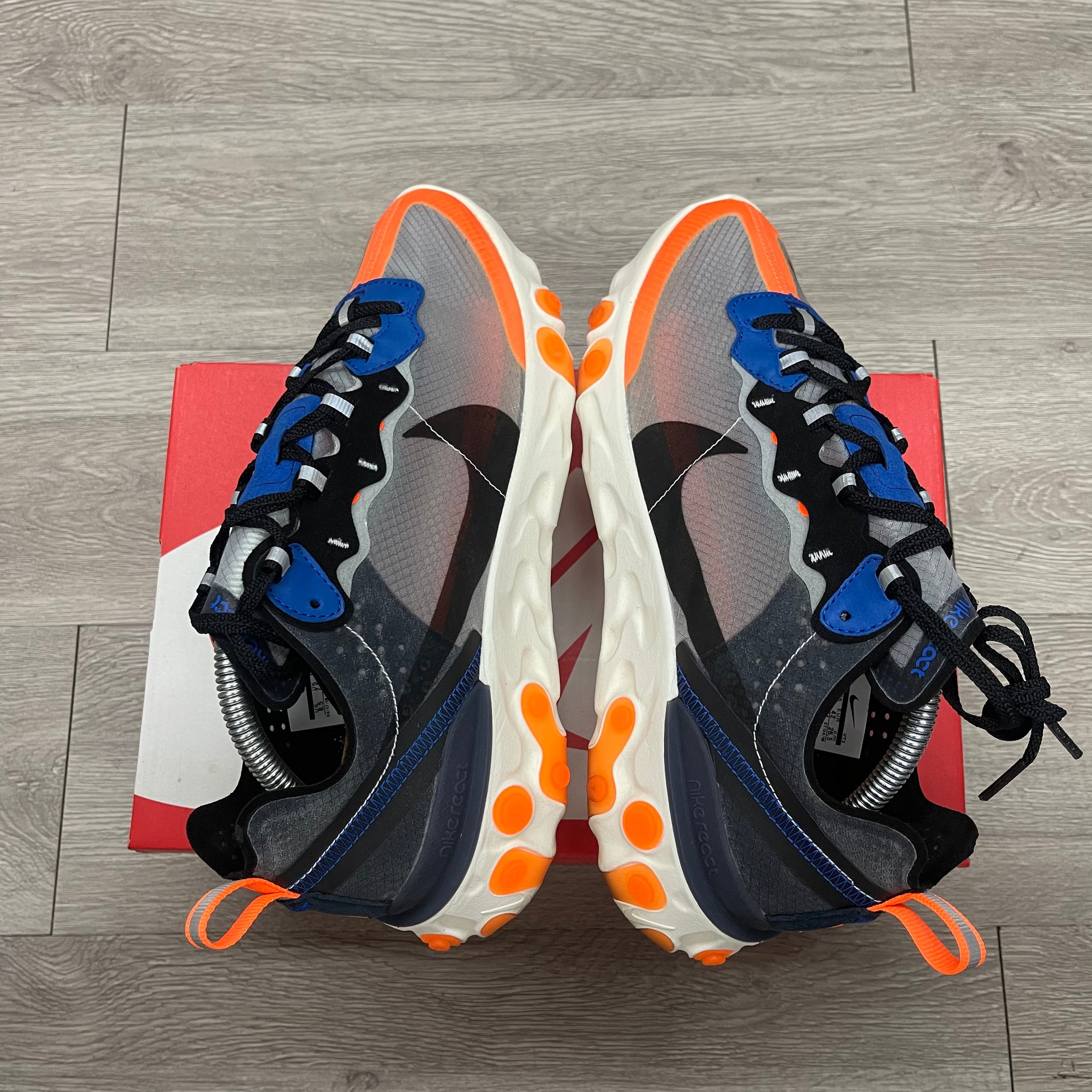 Nike React Element 87 Orange Blue Sz 8.5 80 Archived SF