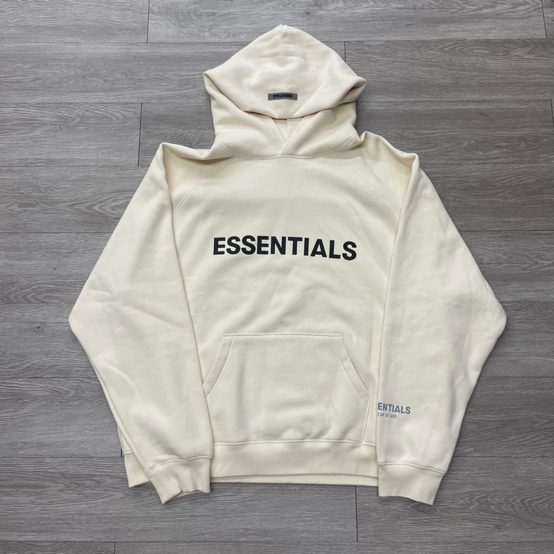 Fear of god essentials hoodie online buttercream